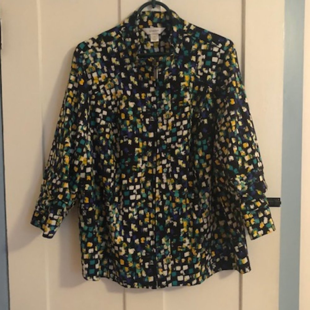 Women's CJ Banks Quarter Sleeve Zipper Jacket